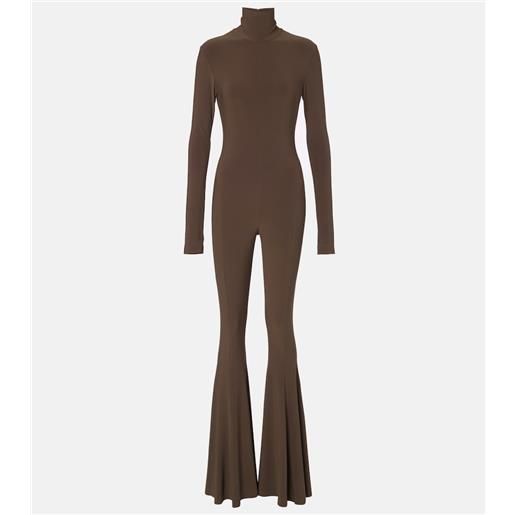 Norma Kamali jumpsuit in jersey a collo alto
