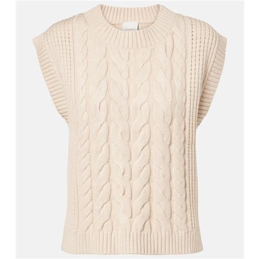 Varley gilet pixie in maglia a trecce