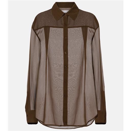The Frankie Shop camicia gessata peri