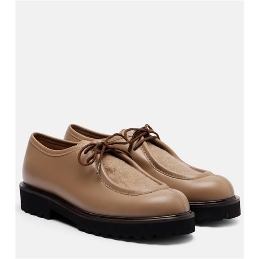 Max Mara mocassini track in pelle