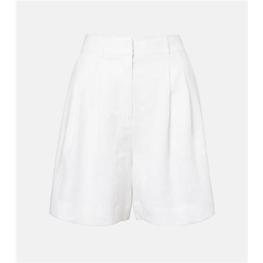 Posse shorts marchello in lino a vita alta