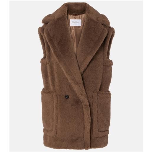 Max Mara gilet teddy in alpaca, lana e seta