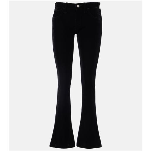 Junya Watanabe pantaloni flared a vita alta