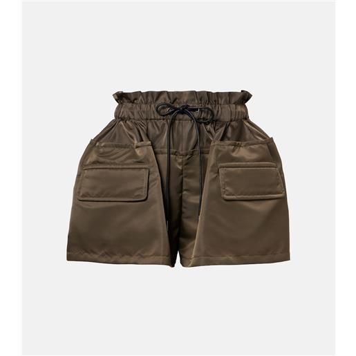 Sacai shorts in twill tecnico