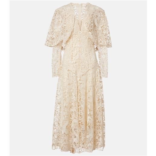 Zimmermann abito midi memento in pizzo