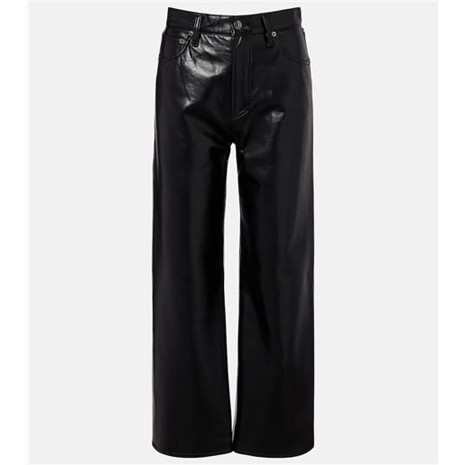 Agolde pantaloni ren a vita alta e gamba larga