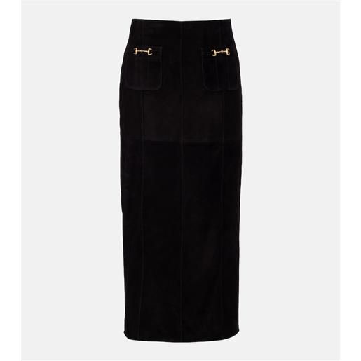 iEFiEL Gonna per Donna in Pelle Nero/Rosso Sexy Hot Gonna Aderente per