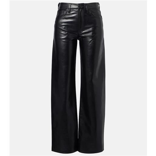 Agolde pantaloni arc jean 32 in misto pelle