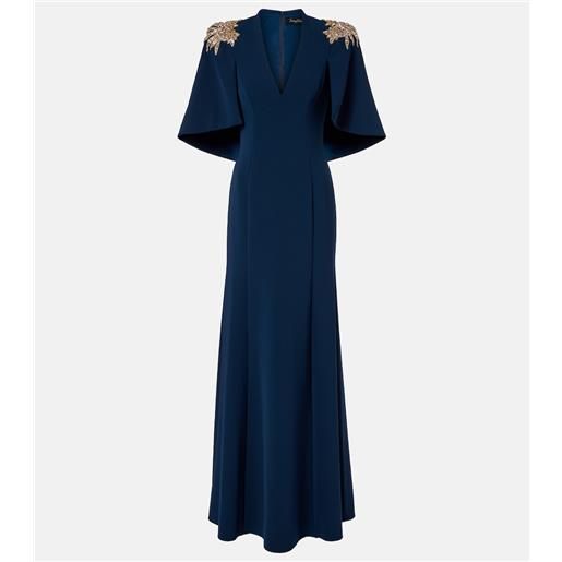 Jenny Packham abito lungo star shower con cristalli