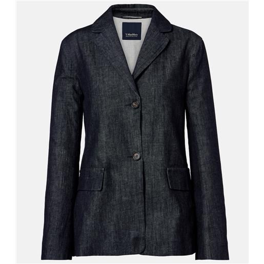 'S Max Mara blazer di jeans leone