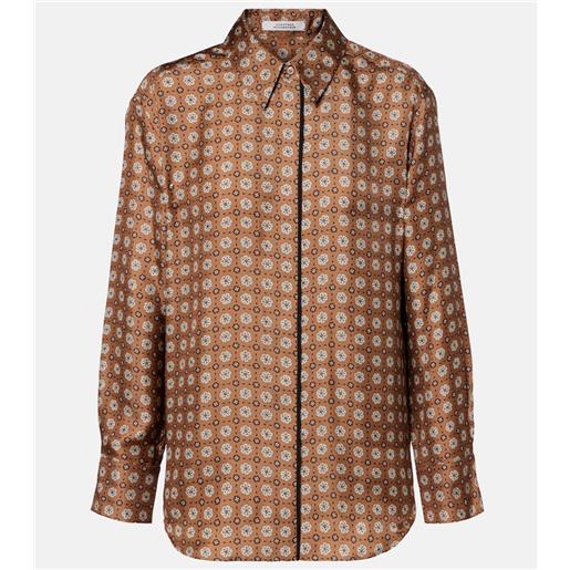 Dorothee Schumacher camicia graphic dreams in twill di seta con stampa