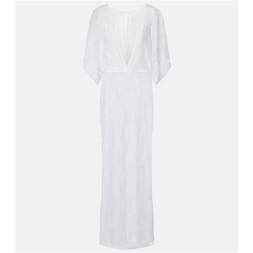 Norma Kamali abito lungo obie in pizzo