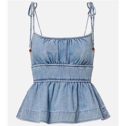 Zimmermann top di jeans wanderlust