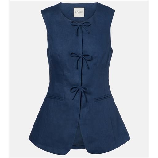 Posse gilet sabine in lino