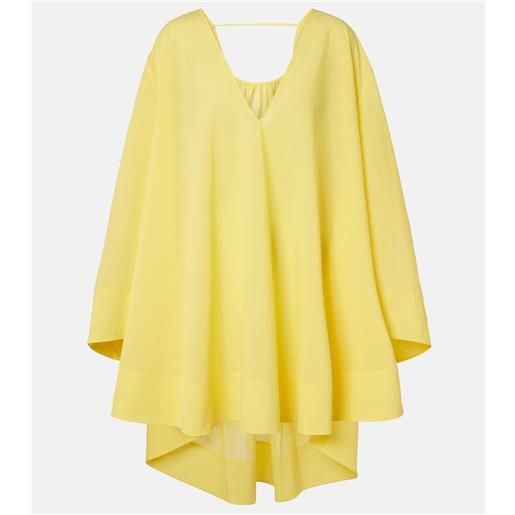 Jacquemus abito corto paysan in popeline di misto cotone