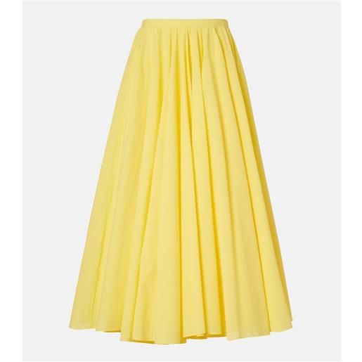 Jacquemus gonna midi asimmetrica paysan in misto cotone
