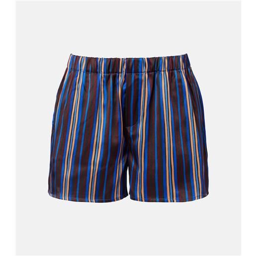Asceno shorts franca in charmeuse di seta