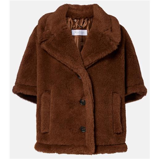 Max Mara mantella corvino in teddy