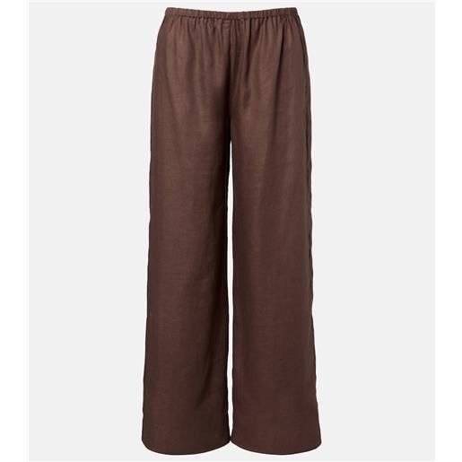 Asceno pantaloni a gamba larga austin in lino