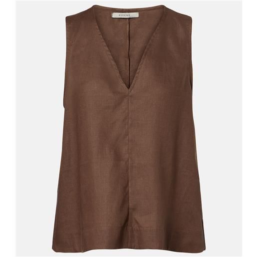 Asceno top in lino