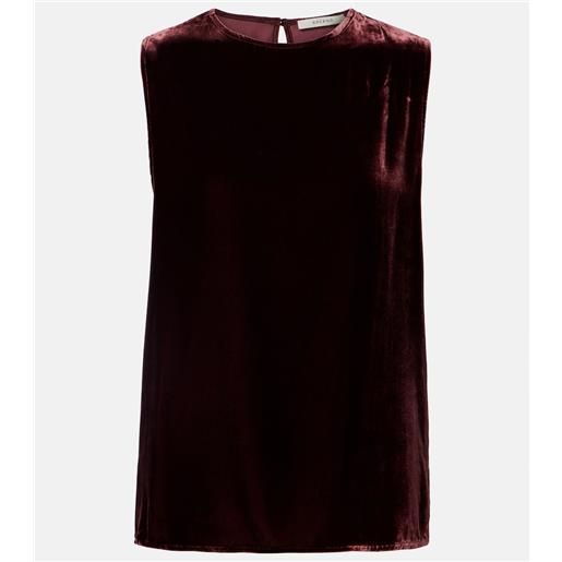 Asceno tank top trento in velluto