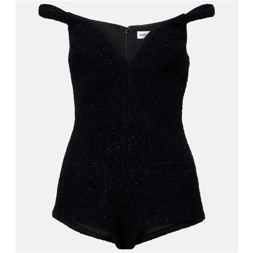 Self-Portrait jumpsuit off-shoulder