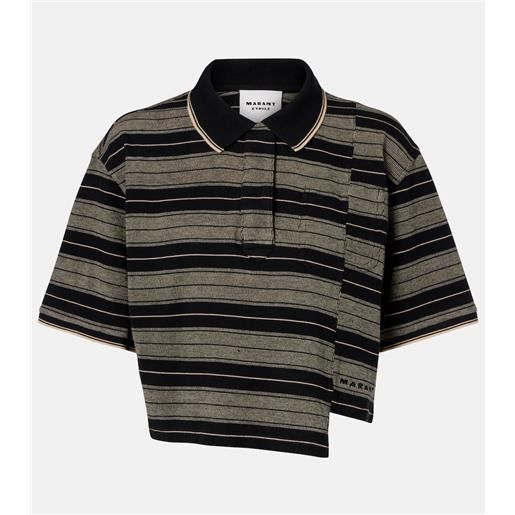Marant Etoile polo isalyne in cotone a righe