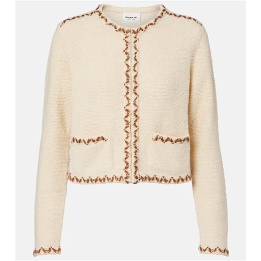 Marant Etoile cardigan rochelle in tweed di misto lana