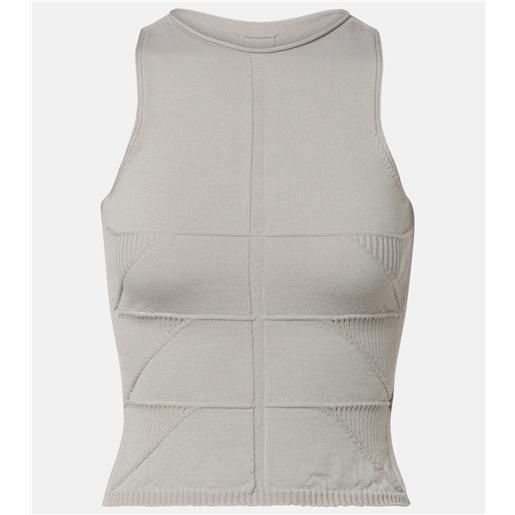 Rick Owens tank top temple in lana vergine