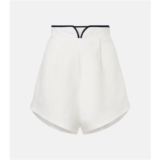 Adriana Degreas shorts bicolor in misto lino
