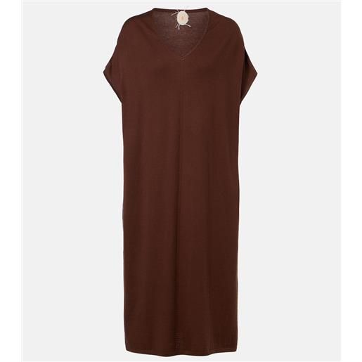 Jardin des Orangers abito midi in cotone, seta e cashmere
