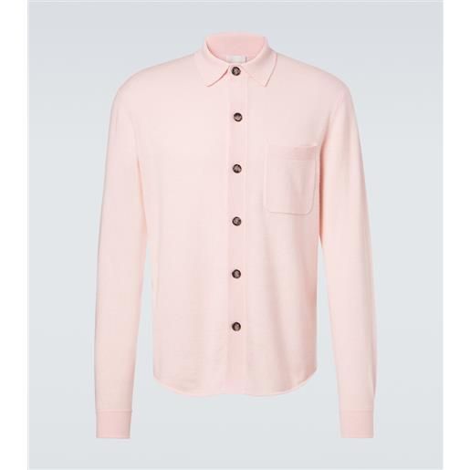 Allude camicia in cotone e cashmere