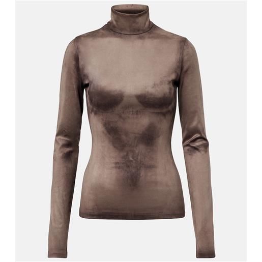 Acne Studios top a collo alto tarkis trompe-l'åil