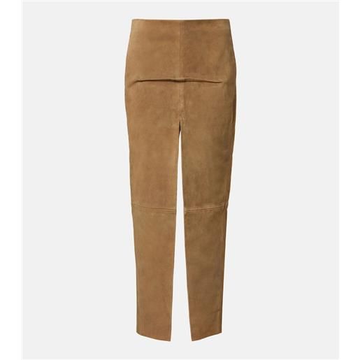 Rick Owens gonna lunga in suede