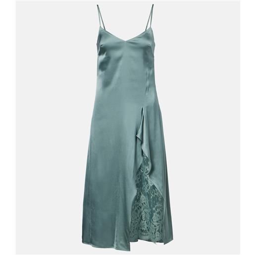 Acne Studios abito sottoveste in raso con pizzo