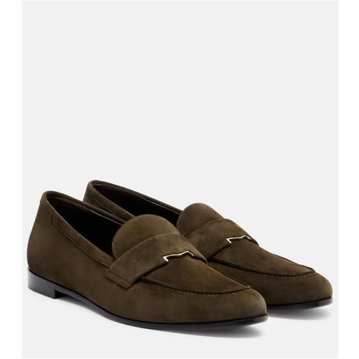 Max Mara mocassini in suede con decorazioni
