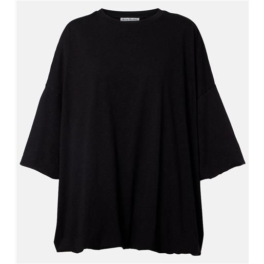 Acne Studios t-shirt in jersey di misto cotone con logo eniko