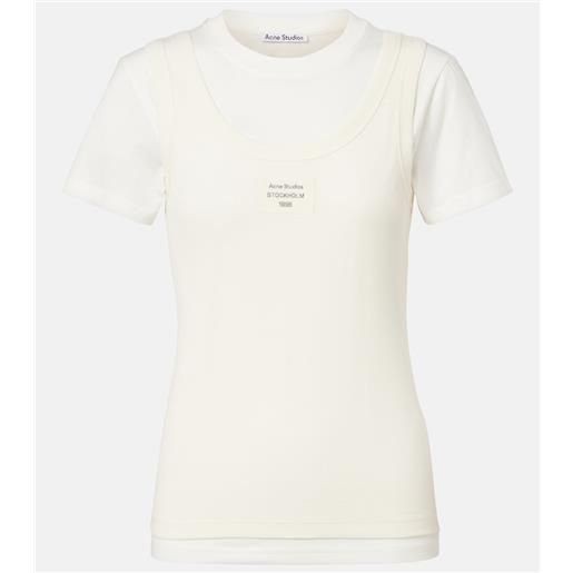 Acne Studios t-shirt in misto cotone con logo