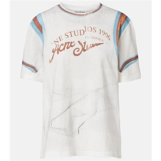 Acne Studios t-shirt trompe l'åil in jersey di cotone