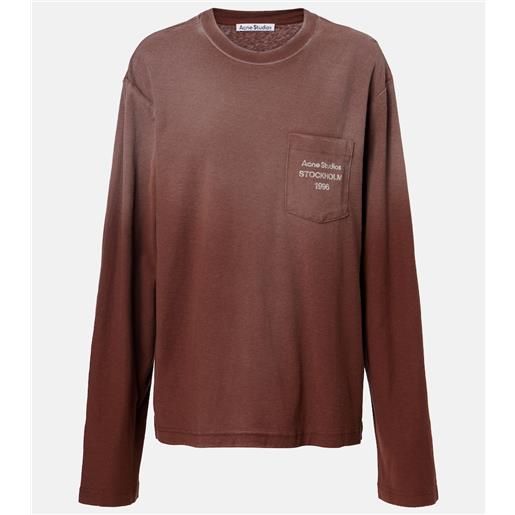 Acne Studios t-shirt in jersey di cotone e canapa