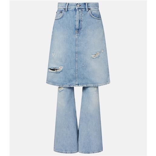 Acne Studios jeans a gamba larga distressed