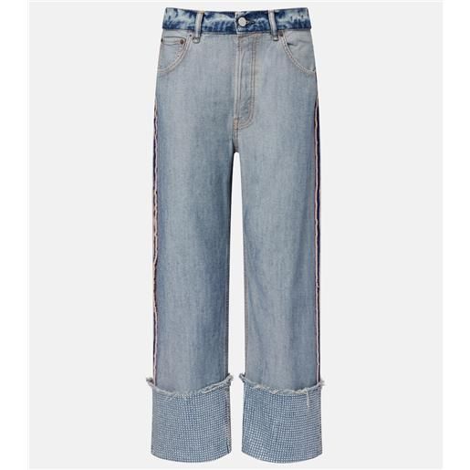 Acne Studios jeans regular destrutturati con decorazioni