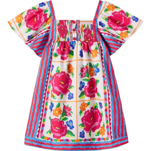 Fabula fã¡bula abito in cotone con stampa floreale