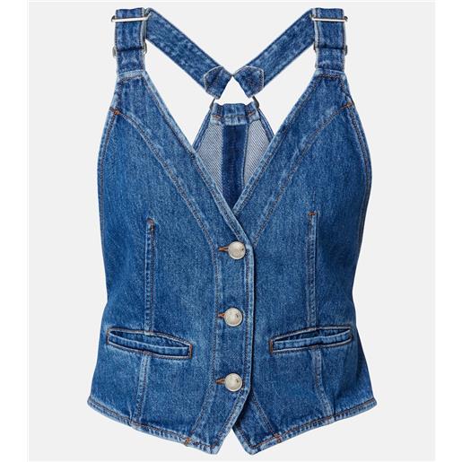 Sportmax gilet dama in denim