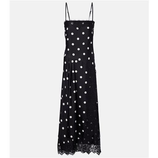 Sportmax abito sottoveste capo in seta a pois