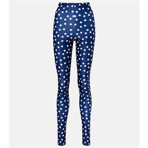 Jean Paul Gaultier leggings in jersey a pois