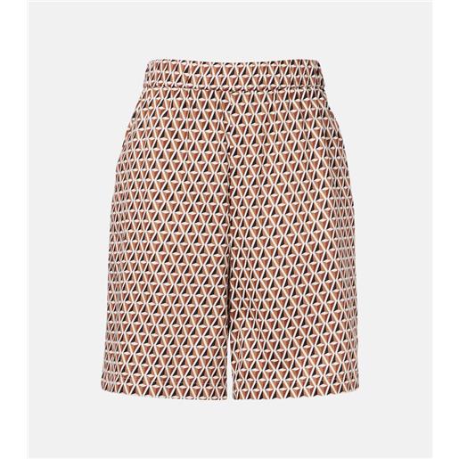 Max Mara bermuda omelia in cotone con stampa
