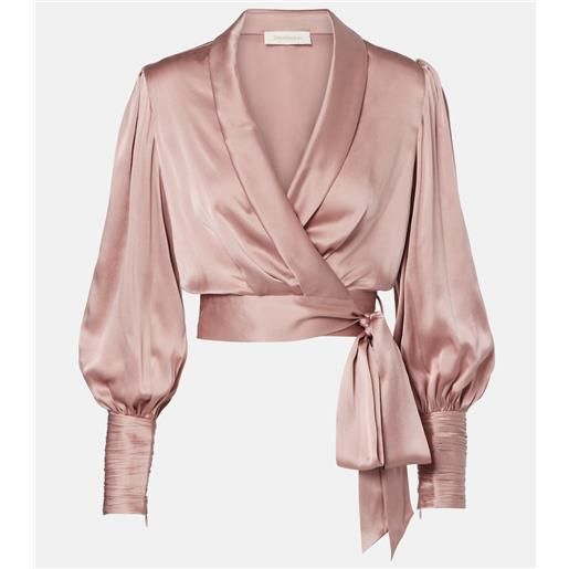 Zimmermann top a portafoglio in seta