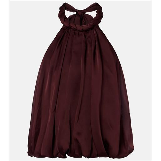 Zimmermann top luna in raso chiffon di seta