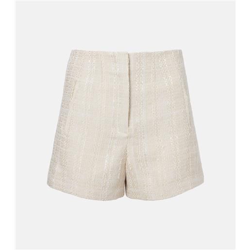Veronica Beard shorts jazmin in tweed di misto cotone